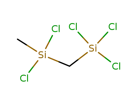 Molecular Structure of 18105-27-6 (silane, trichloro[[(dichloromethyl)silyl]methyl]-)