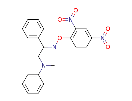 anti-α-<N-Methyl-anilino>-acetophenon-oxim-<2.4-dinitro-phenylaether>