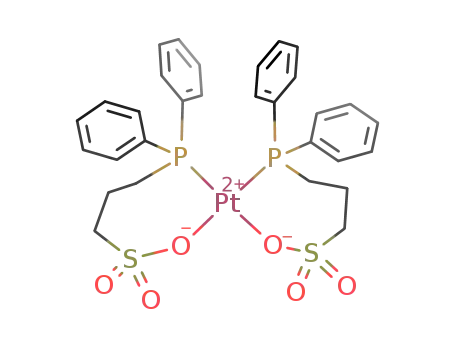 cis-Pt(Ph<sub>2</sub>P(CH<sub>2</sub>)3OSO<sub>2</sub>)2