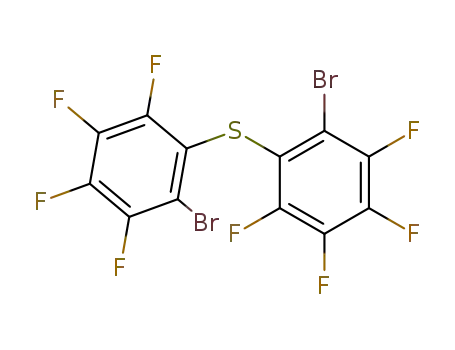 Molecular Structure of 17728-68-6 (Bis(2-bromo-3,4,5,6-tetrafluorophenyl) sulfide)