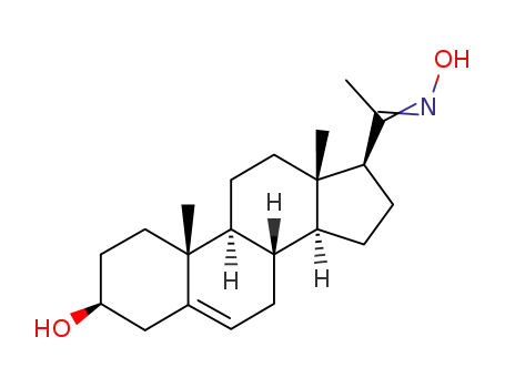 Molecular Structure of 6192-84-3 (δ<sup>5</sup>-pregnen-3β-ol-20-one oxime)