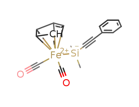 dicarbonyl(η5-cyclopentadienyl)dimethyl(phenylethynyl)silyliron(II)