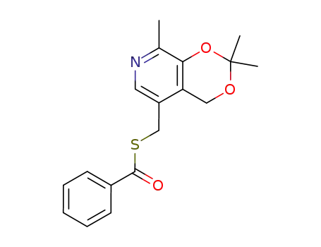 5-benzoylsulfanylmethyl-2,2,8-trimethyl-4<i>H</i>-[1,3]dioxino[4,5-<i>c</i>]pyridine
