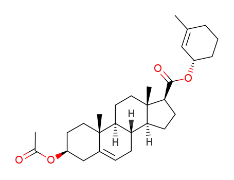 (3S,8S,9S,10R,13S,14S,17S)-3-Acetoxy-10,13-dimethyl-2,3,4,7,8,9,10,11,12,13,14,15,16,17-tetradecahydro-1H-cyclopenta[a]phenanthrene-17-carboxylic acid (S)-3-methyl-cyclohex-2-enyl ester