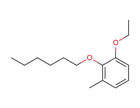 Molecular Structure of 101262-37-7 (3-ethoxy-2-hexyloxy-toluene)