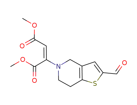 dimethyl (E)-2-(2-formyl-4,5,6,7-tetrahydrothieno[3,2-c]pyridin-5-yl)but-2-ene-1,4-dioate