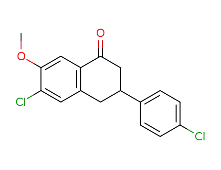 6-Chloro-3-(4-chloro-phenyl)-7-methoxy-3,4-dihydro-2H-naphthalen-1-one