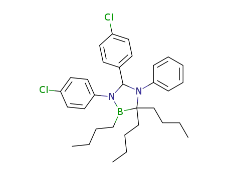 2,3,3-tributyl-1,5-bis-(4-chloro-phenyl)-4-phenyl-[1,4,2]diazaborolidine