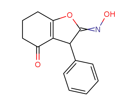 Molecular Structure of 31166-90-2 (2-(hydroxyimino)-3-phenyl-3,5,6,7-tetrahydro-1-benzofuran-4(2H)-one)