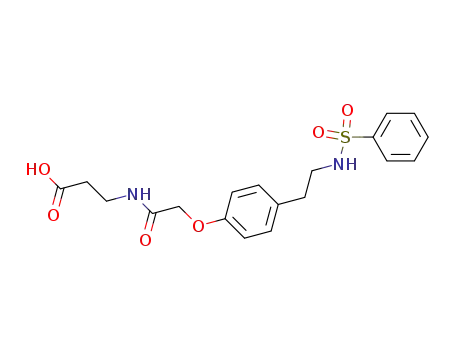 4-[2-(benzenesulphonylamino)-ethyl]-phenoxyacetic acid 2-carboxyethylamide