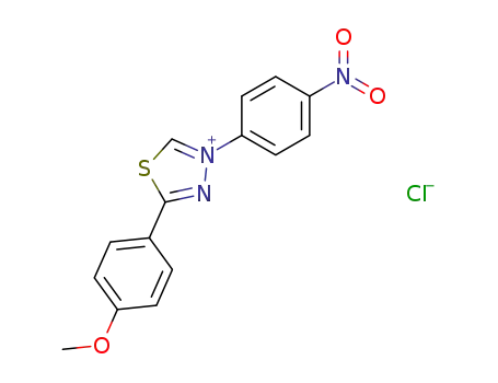 1,3,4-Thiadiazolium, 5-(4-methoxyphenyl)-3-(4-nitrophenyl)-, chloride
