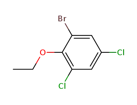 Molecular Structure of 1010390-51-8 (2-bromo-4,6-dichloroanethol)