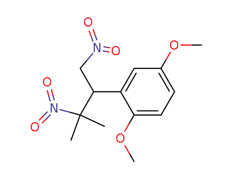 Molecular Structure of 10125-70-9 (2,5-Dimethoxy-1-<1,3-dinitro-3-methyl-butyl-2>-benzol)