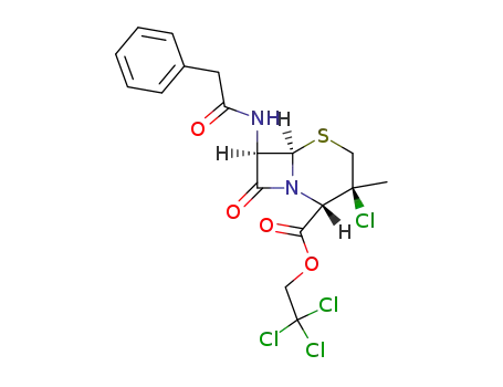 (6<i>R</i>)-3<i>t</i>-chloro-3<i>c</i>-methyl-8-oxo-7<i>t</i>-(2-phenyl-acetylamino)-(6<i>r</i><i>H</i>)-5-thia-1-aza-bicyclo[4.2.0]octane-2<i>c</i>-carboxylic acid 2,2,2-trichloro-ethyl ester