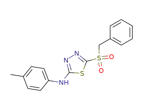 (5-phenylmethanesulfonyl-[1,3,4]thiadiazol-2-yl)-<i>p</i>-tolyl-amine