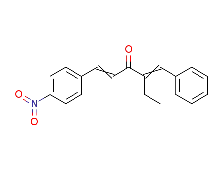 Molecular Structure of 63114-79-4 (1-Hexen-3-one, 1-(4-nitrophenyl)-4-(phenylmethylene)-)