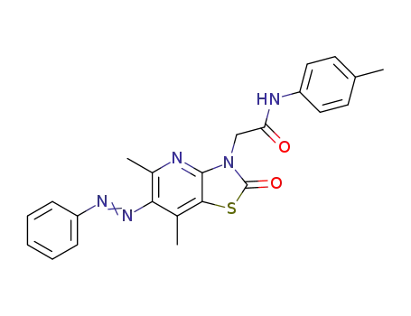 2-(5,7-dimethyl-2-oxo-6-phenylazothiazolo[4,5-b]pyridin-3-yl)-N-p-tolylacetamide