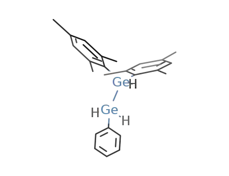 {C<sub>6</sub>H<sub>2</sub>(CH<sub>3</sub>)3}2HGeGeH<sub>2</sub>(C<sub>6</sub>H<sub>5</sub>)