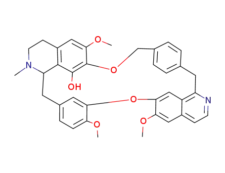 Molecular Structure of 128562-90-3 (13H-4,6:17,19:22,25-Trietheno-8,12-metheno[1,12]dioxacyclodocosino[5,4-b:16,15-b']dipyridin-18-ol,13a,14,15,16,21,26-hexahydro-9,29,32-trimethoxy-14-methyl-, (+)- (9CI))