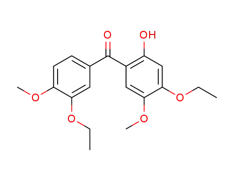 2-Hydroxy-3'.4-diethoxy-4'.5-dimethoxy-benzophenon