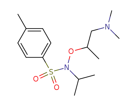 (+/-)-2-<N-Isopropyl-N-p-toluolsulfonyl-aminooxy>-N,N-dimethyl-prop-1-ylamin