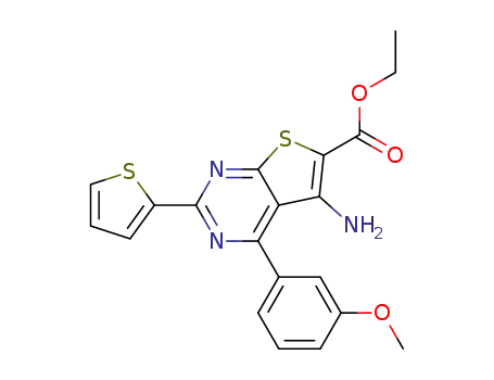 Ethyl 5-amino-4-(3-methoxyphenyl)-2-(2-thienyl)-thieno[2,3-d]pyrimidine-6-carboxylate
