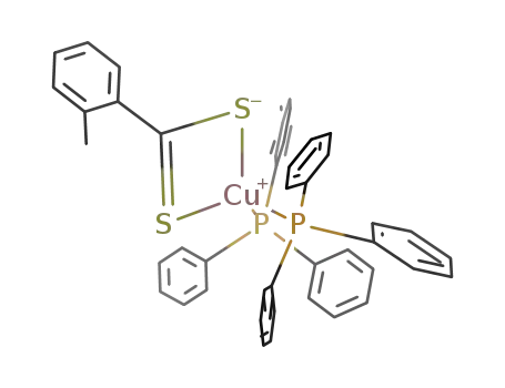 {bis(triphenylphosphine)(o-tolyldithiocarboxylato)copper(I)}