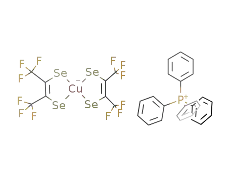 {(C<sub>6</sub>H<sub>5</sub>)4P}{Cu(bis(trifluoromethyl)ethylenediselenolato)2}
