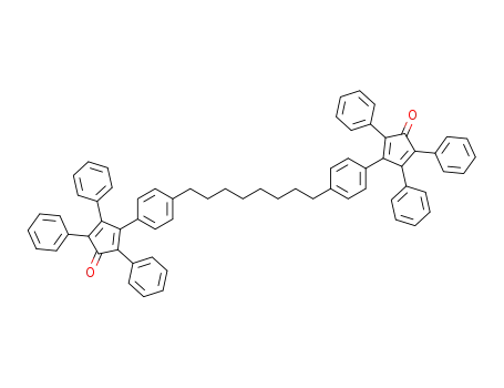 p,p'-Bis-<3-oxo-2,4,5-triphenylcyclopentadien(1,4)-yl-(1)>-1,8-diphenyloctan