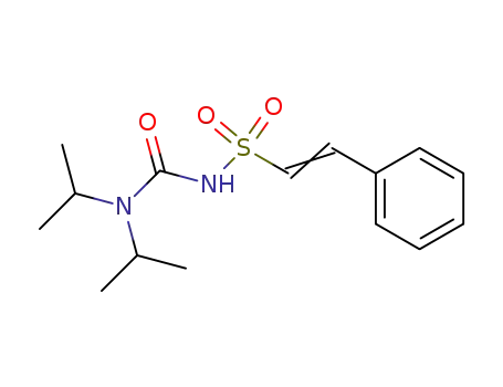 Molecular Structure of 61298-76-8 (Ethenesulfonamide, N-[[bis(1-methylethyl)amino]carbonyl]-2-phenyl-)