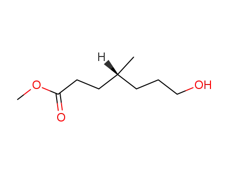 Heptanoic acid, 7-hydroxy-4-methyl-, methyl ester, (R)-