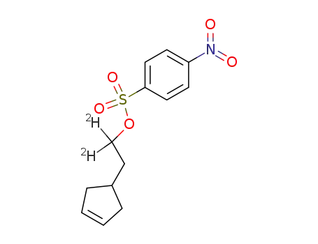 1.1-Dideutero-2-<cyclopenten-(3)-yl>-aethyl-<4-nitro-benzolsulfonat>