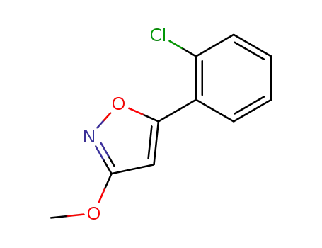 Molecular Structure of 27025-76-9 (5-(2-chloro-phenyl)-3-methoxy-isoxazole)
