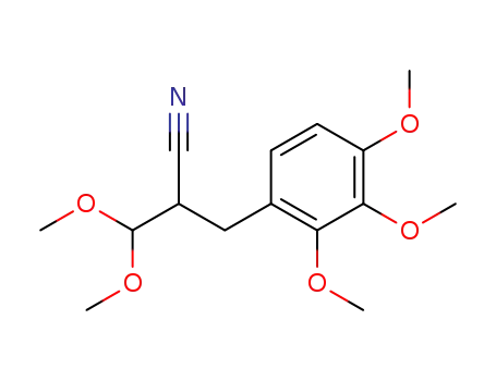 3,3-Dimethoxy-2-(2,3,4-trimethoxy-benzyl)-propionitrile