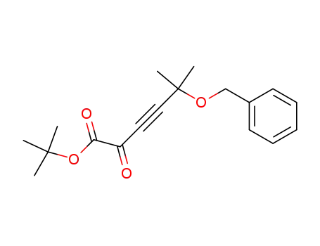 Molecular Structure of 50624-95-8 (5-Benzyloxy-5-methyl-2-oxo-hex-3-ynoic acid tert-butyl ester)