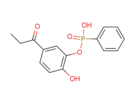 Molecular Structure of 847-57-4 (<2-Hydroxy-5-propionyl-phenyl>-hydrogenphenylphosphonat)