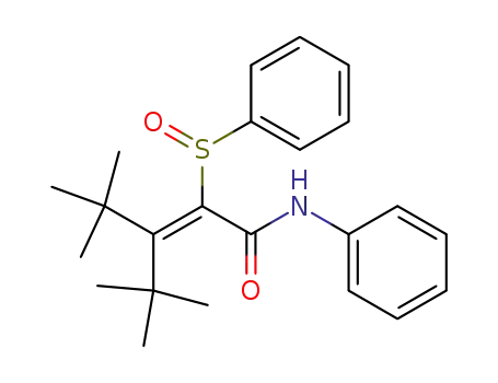 2-Pentenamide,
3-(1,1-dimethylethyl)-4,4-dimethyl-N-phenyl-2-(phenylsulfinyl)-