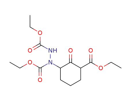 2-Carboethoxy-6-(N,N'-dicarbethoxy)-hydrazinocyclohexanon