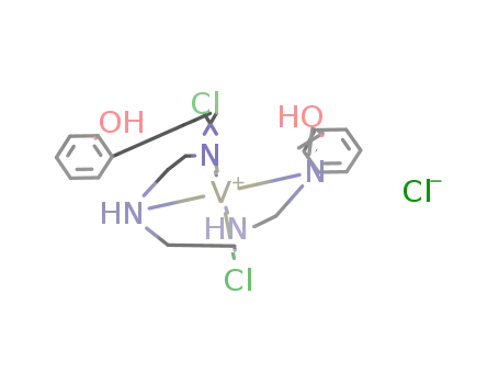 {V(bis(salicyldehyde)triethylenetetramine)Cl<sub>2</sub>}Cl