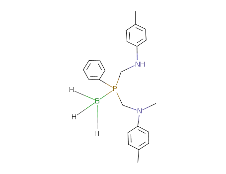 H<sub>3</sub>B(C<sub>6</sub>H<sub>5</sub>)P(CH<sub>2</sub>NHC<sub>6</sub>H<sub>4</sub>CH<sub>3</sub>)CH<sub>2</sub>NCH<sub>3</sub>(C<sub>6</sub>H<sub>4</sub>CH<sub>3</sub>)