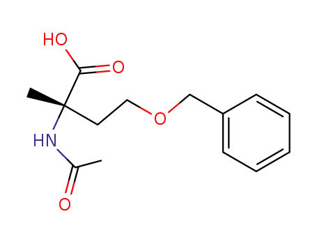 (-)-2-Acetamido-2-methyl-4-benzyloxy-buttersaeure