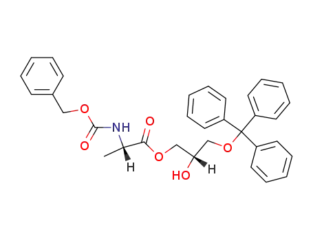 Molecular Structure of 17086-77-0 ((S)-1-Z-Ala-3-O-trityl-glycerin)