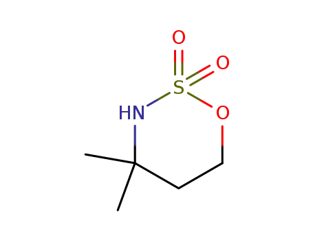 Molecular Structure of 813440-67-4 (1,2,3-Oxathiazine, tetrahydro-4,4-dimethyl-, 2,2-dioxide)