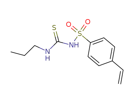 Molecular Structure of 91557-74-3 (1-Propyl-3-(p-vinylbenzolsulfonyl)thioharnstoff)