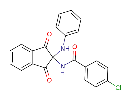 4-Chloro-N-(1,3-dioxo-2-phenylamino-indan-2-yl)-benzamide