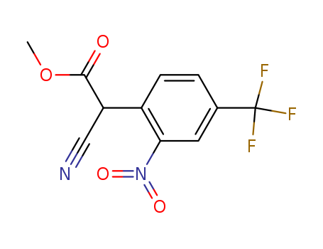 Benzeneacetic acid, a-cyano-2-nitro-4-(trifluoromethyl)-,methyl ester