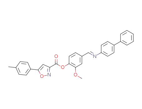 (E)-4-(biphenyl-4-yliminomethyl)-2-methoxyphenyl 5-(4-methylphenyl)isoxazole-3-carboxylate