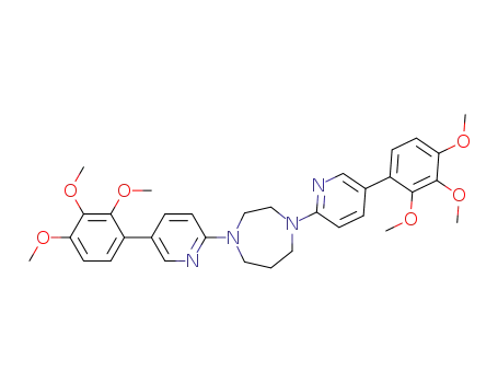 1,4-Bis[5-(2,3,4-trimethoxyphenyl)-pyridin-2-yl]hexahydro-1,4-diazepine