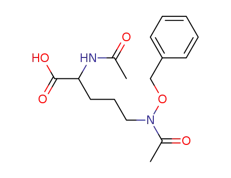 2-Acetylamino-5-(acetyl-benzyloxy-amino)-pentanoic acid