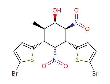 (1R,2R,3R,4R,5R,6S)-3,5-bis(5-bromothiophen-2-yl)-2-methyl-4,6-dinitrocyclohexanol